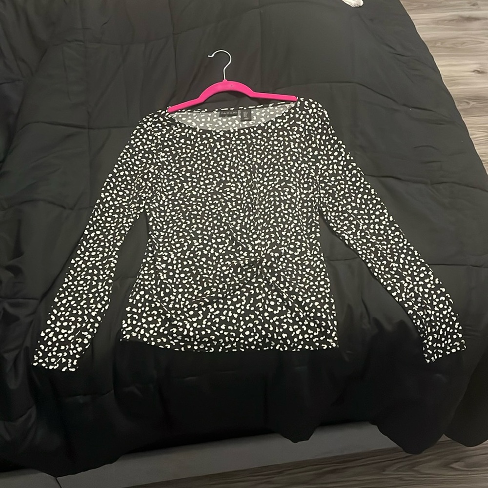 Tahari Leopard Work Shirt